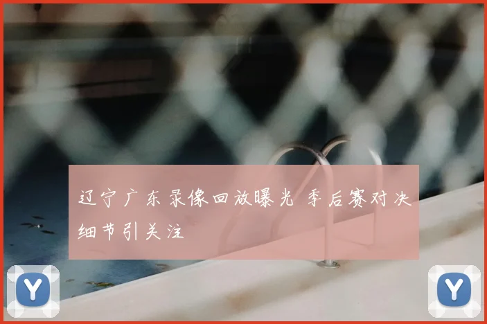 辽宁广东录像回放曝光 季后赛对决细节引关注